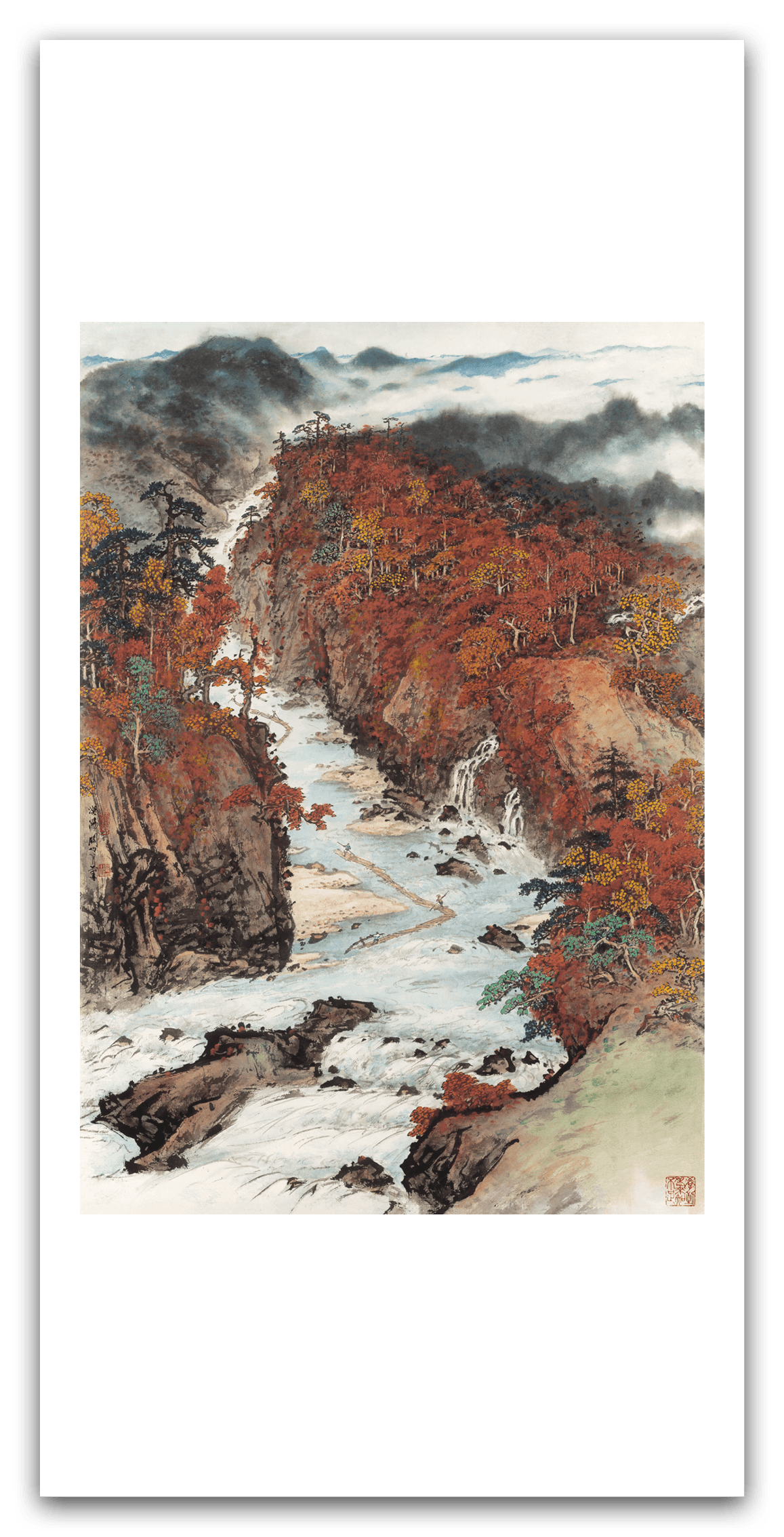 Rafting on the Autumn Stream — main view