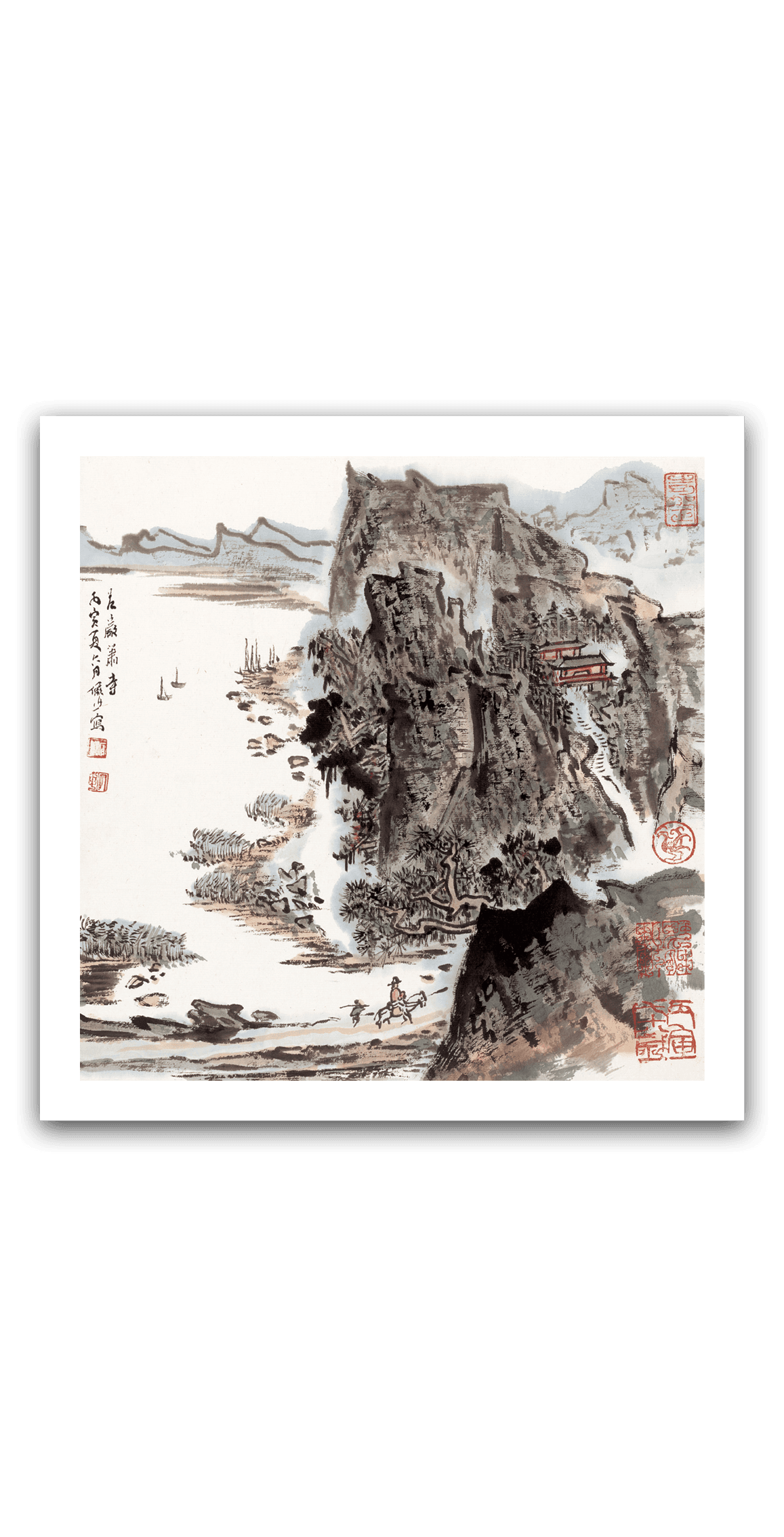 Temple Among Misty Cliffs — main view