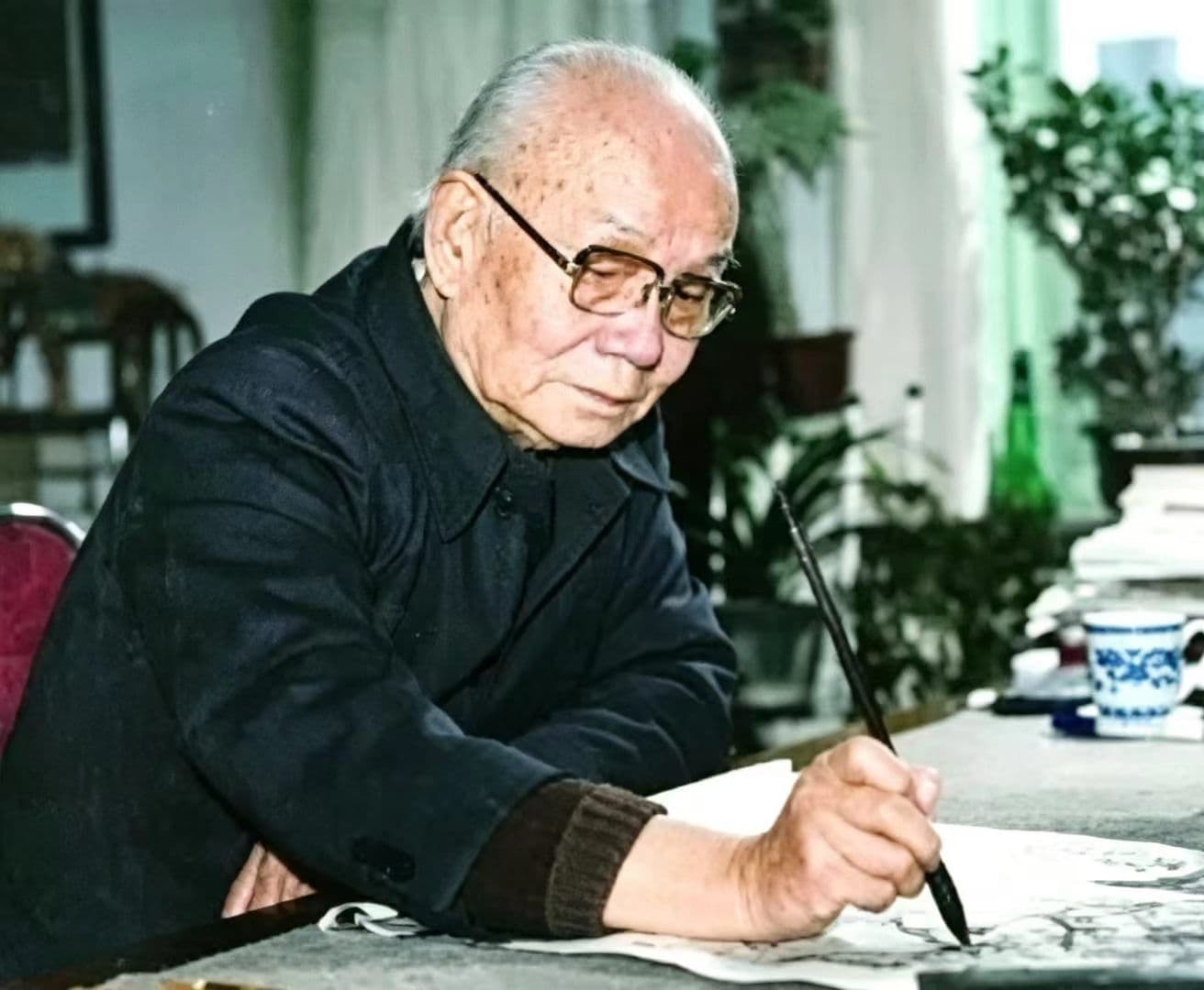 Portrait of Li Keran (李可染), Chinese artist